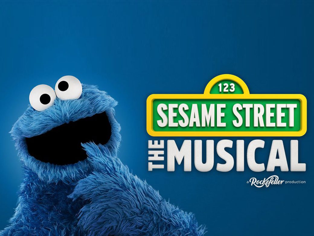 An image depicting Cookie Monster and Sesame Street the Musical.
