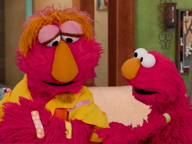 Elmo and his Dad.