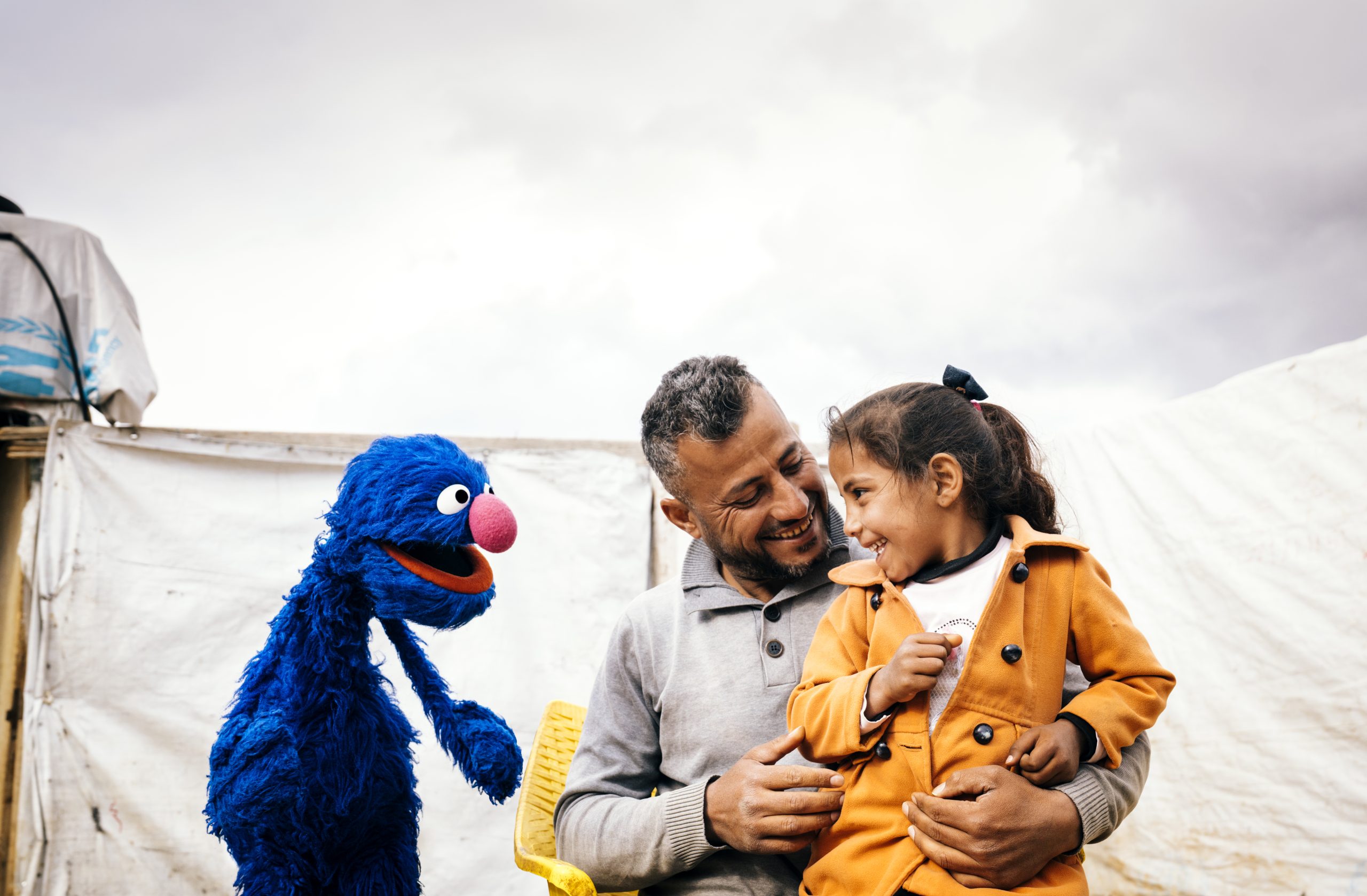 Grover and a family