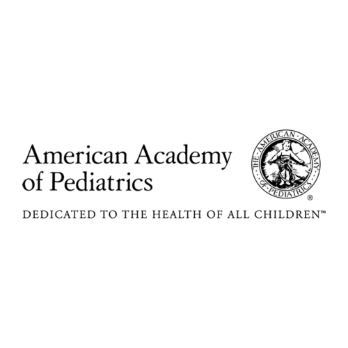 The logo for the American Academy of Pediatrics.