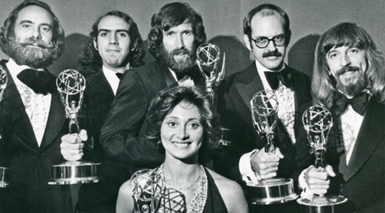 Jim Henson and Frank oz at the Emmys